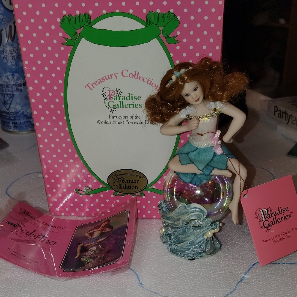 Paradise Galleries Mermaid Figurine with Brown Hair